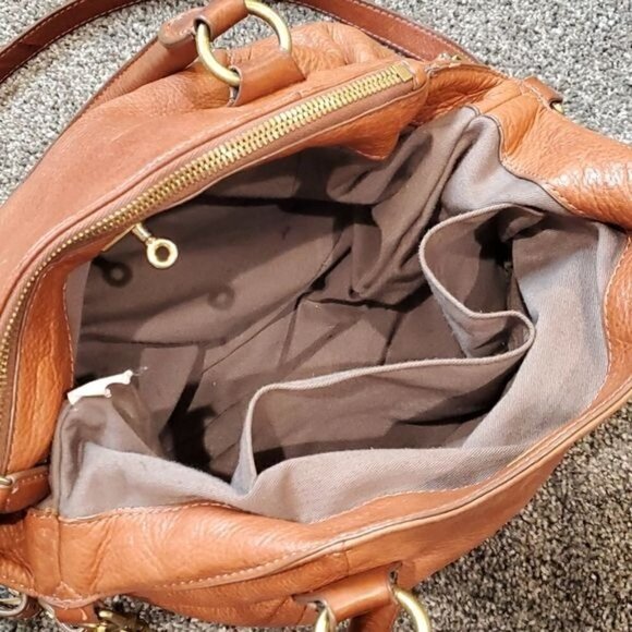 J.Crew Brompton Mini Hobo brown leather bag Style#63020 - Picture 12 of 16